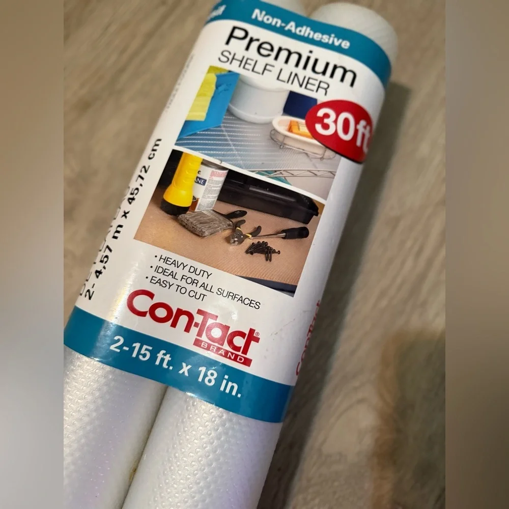Con-Tact Brand 30 Ft Premium Heavy Duty Non Adhesive Shelf Drawer Counter Liner